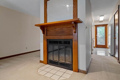WOOD BURNING FIREPLACE