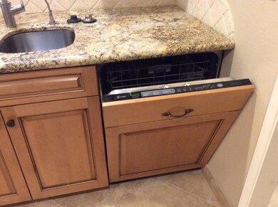 Wood faced dishwasher