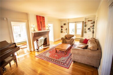 living room with built-ins