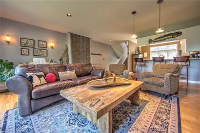 Spacious first floor plan with rich hardwood floor