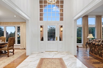 Marble entry flanked by dual formals