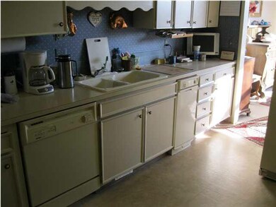 Kitchen toward dining area