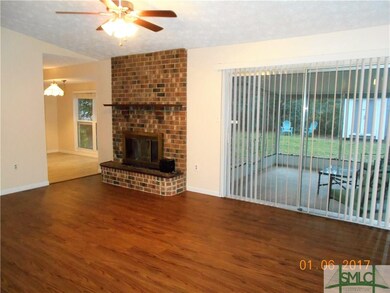 Family Room with wood burning fireplace