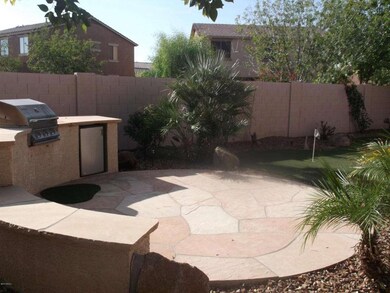 Built in BBQ and putting green