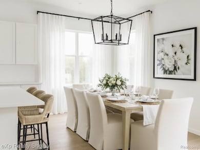 Model view of dining room