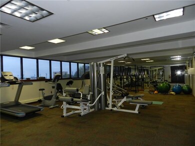 The 24 hour fitness center has equipment for all l