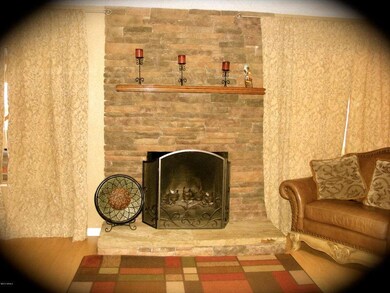 Custom Stone Fireplace In Family Room