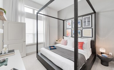 Primary suite holds large furniture with ease..*ph