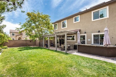 Covered patio and outdoor kitchen