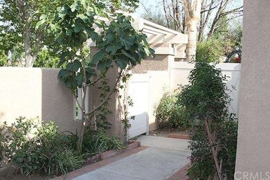View from side patio yard towards front gate. Plen