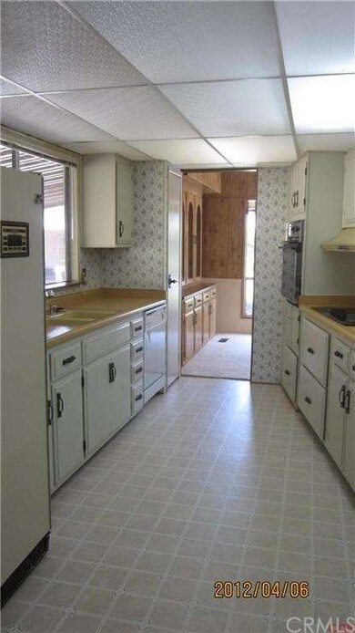 Kitchen with view into dining area