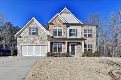 View of front of house featuring a garage