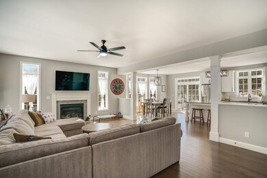 Open concept living/dining/kitchen