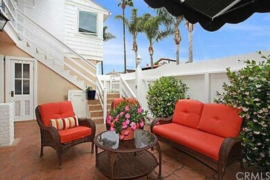 Sunny private interior patio.