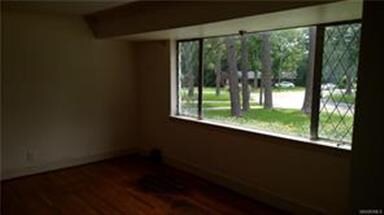 dining room with picture window