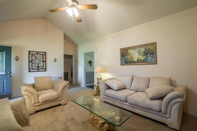 Living room with view of the Hall