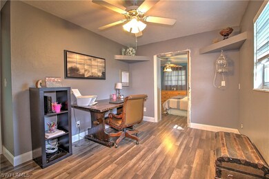 A bonus room between the master bedroom and main living area - perfect for an office, sitting room, or even a nursery (and complete with new laminate flooring)!