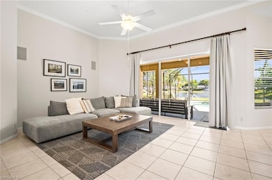 Living area featuring tile patterned flooring, cei