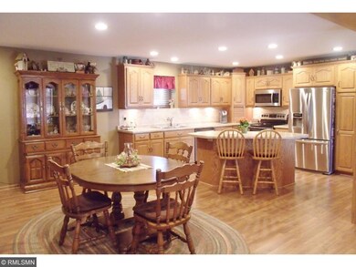 The open concept living area is designed for today