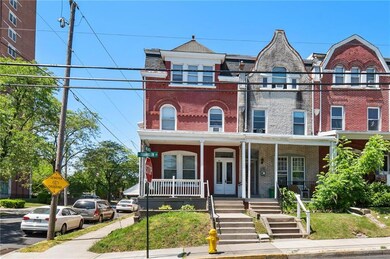 All brick, end-of-row multi-unit