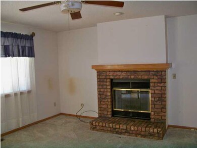 Gas fireplace in living room