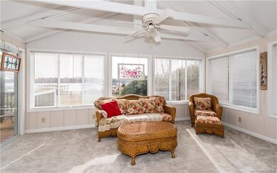 Sunroom with lake views....