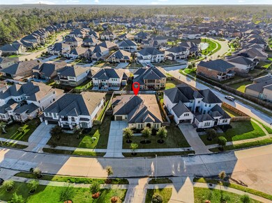Aerial view of the neighborhood.