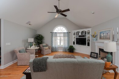 Built-ins & a gas fireplace