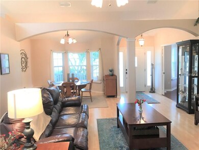 Living Room with view of Dining Room