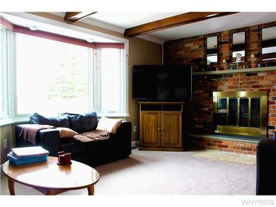 Family Room ~family room with wood burning firepla