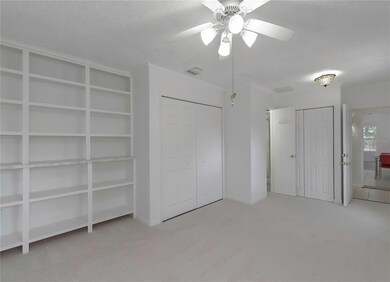 Master Bedroom - Double Closets & Built-In Bookshelves