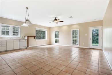 living area in apartment