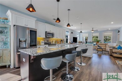 Open living, kitchen & dining concept.