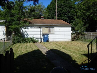 Backyard and 2 car garage