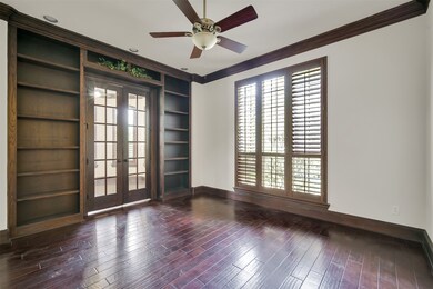 Beautiful Study/Library; custom bookshelves and be