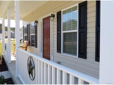 Lovely country front porch welcomes you