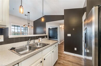 Kitchen with new lighting