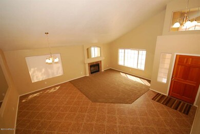 View of living room and entrance to home
