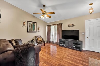Vaulted living room
