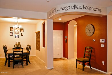 Entry and dining room
