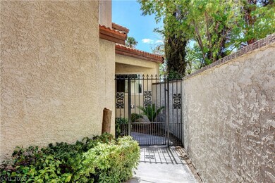 Secured gate to front door patio