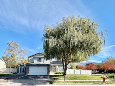 Home on corner lot, large yards, fully fenced, large RV parking, 2-car garage, solar panels!