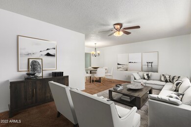 Living/dining room Virtually Staged