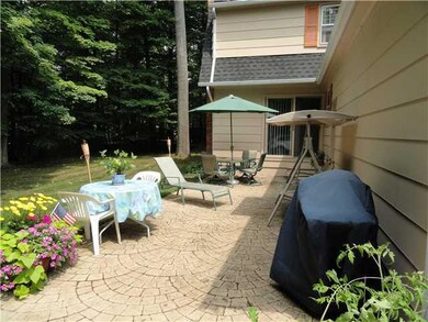 Patio/Deck Great size stamped concrete patio