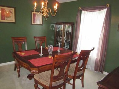 Dining Room Dining room with vaulted ceiling, chandelier with dimmer switch