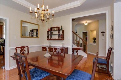 Formal dining rm view.