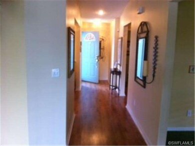 view down hall to front door