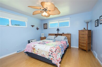 Master bedroom with walk-in closet
