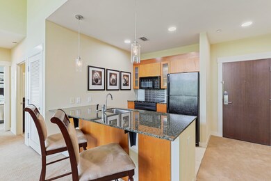 kitchen and front door