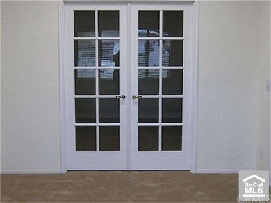 french doors lleading to bedroom  or study
